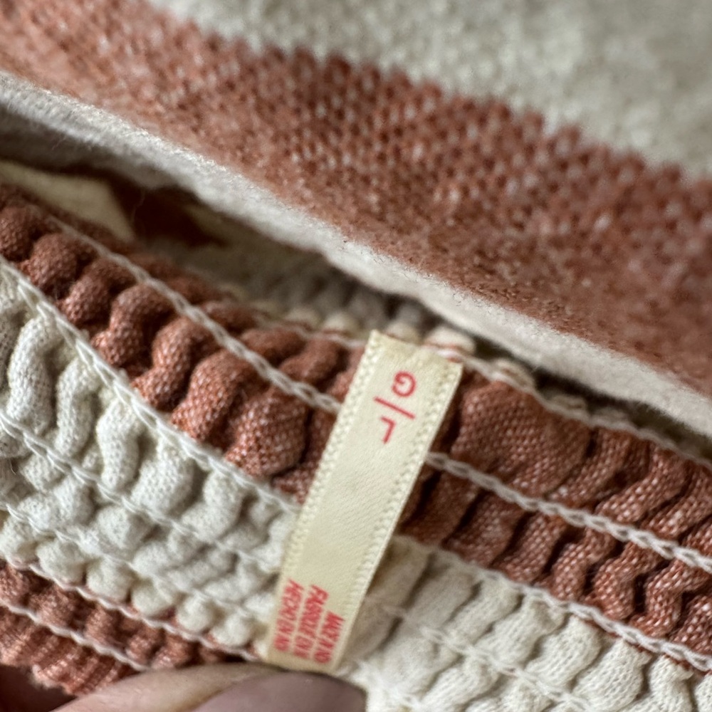 FP Movement by Free People Striped Tan and Cream Skirt Set - Picture 5 of 5